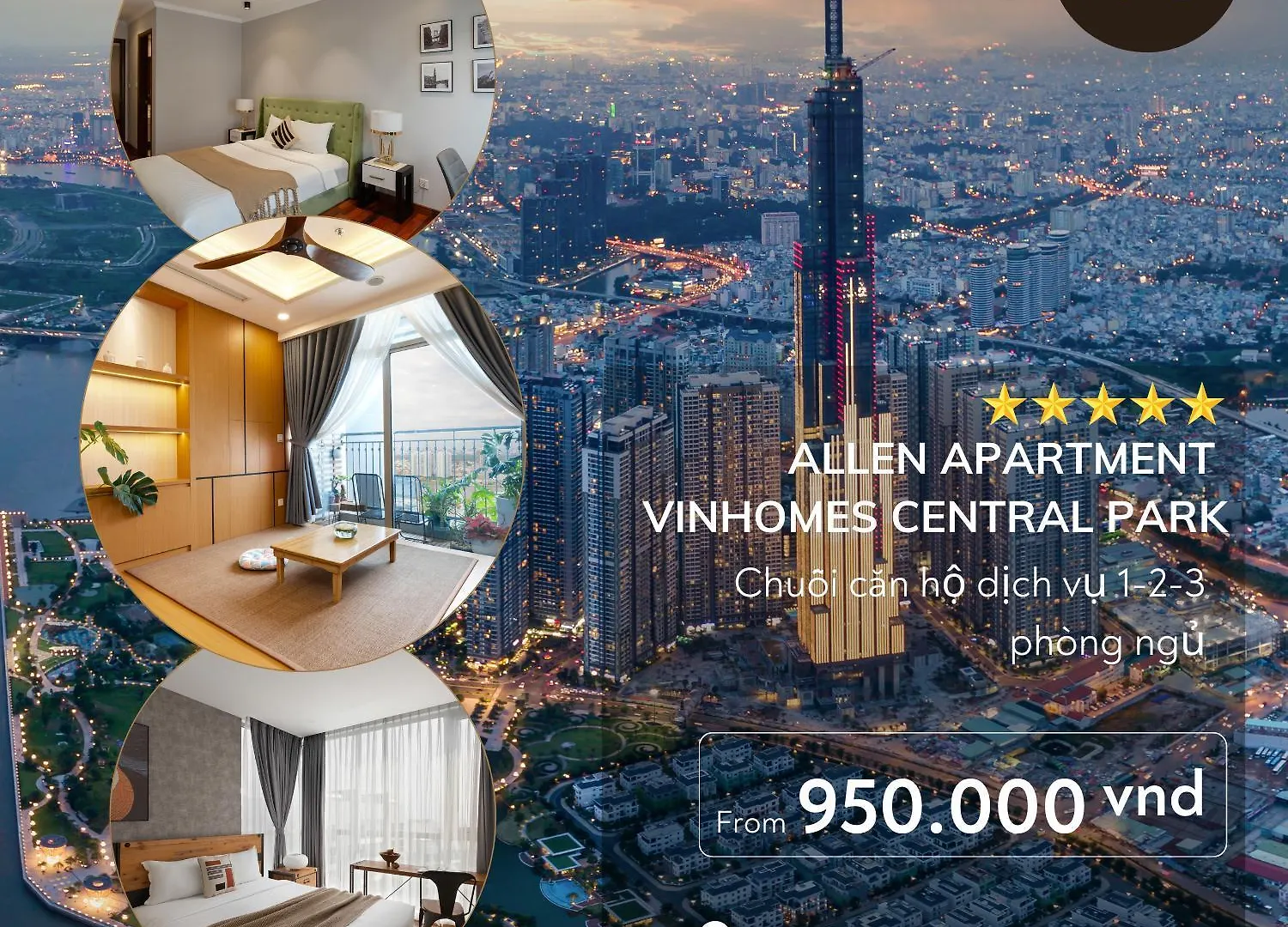 Allen Luxury Apartment - Vinhomes Central Park Ho Chi Minh City Vietnam
